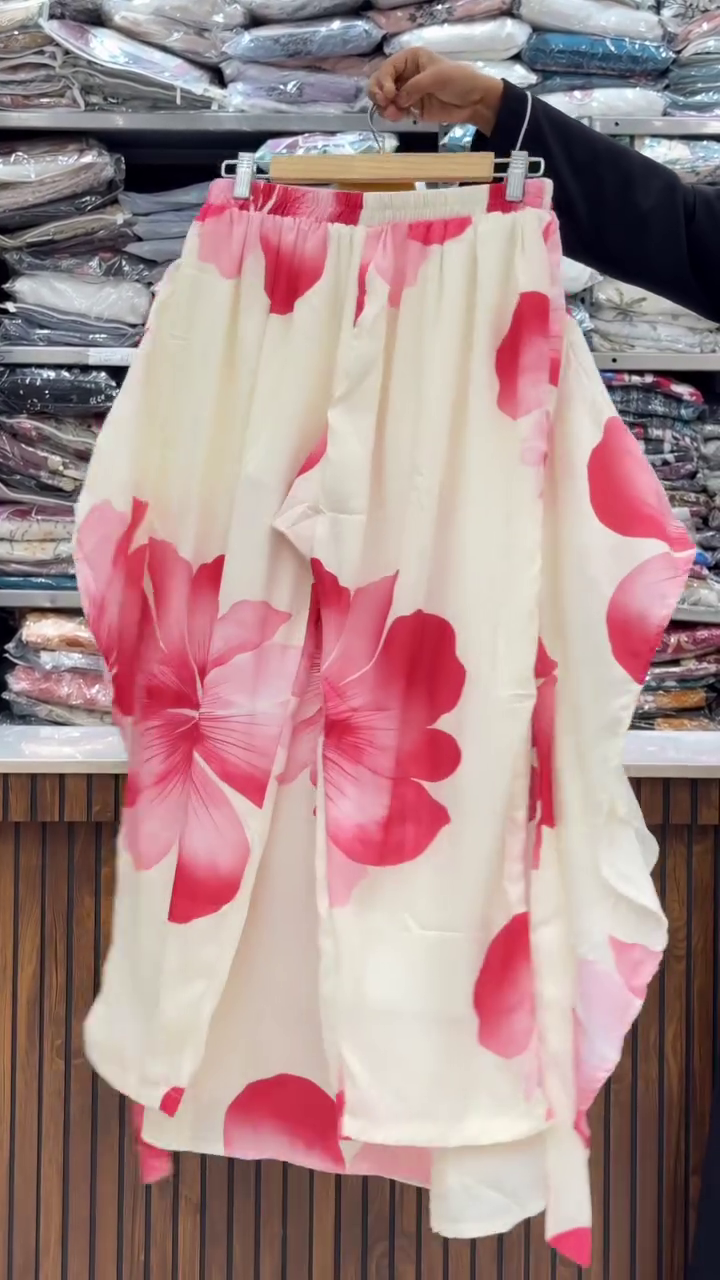 Stylish White Blue Floral Kaftan - Image 7