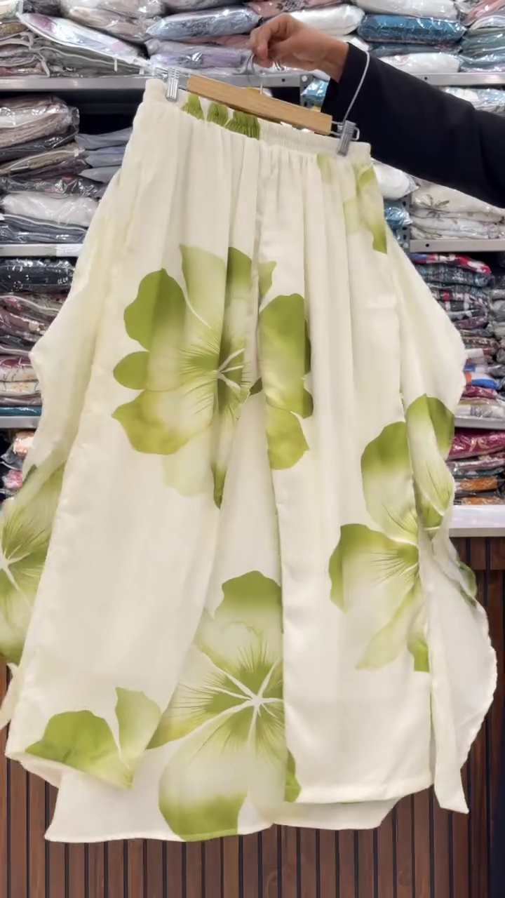 Stylish White Blue Floral Kaftan - Image 5