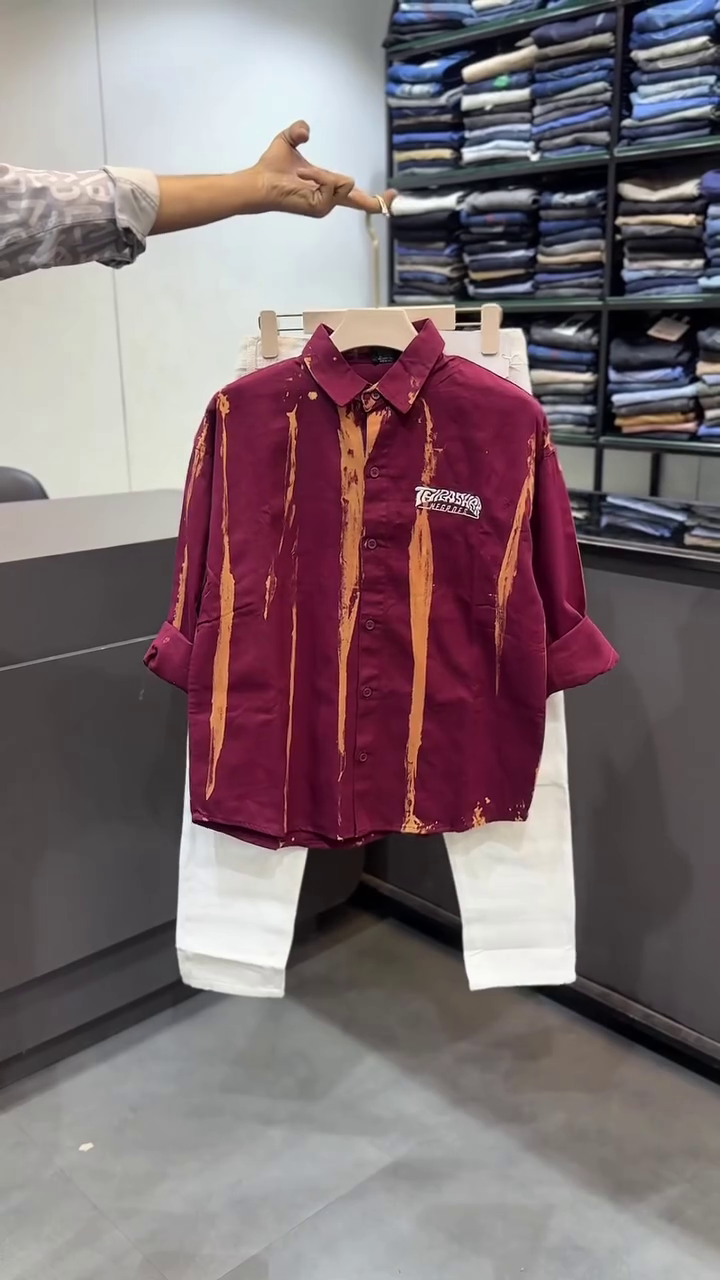 Men Slim Fit Opaque Printed Casual Shirt - Image 8