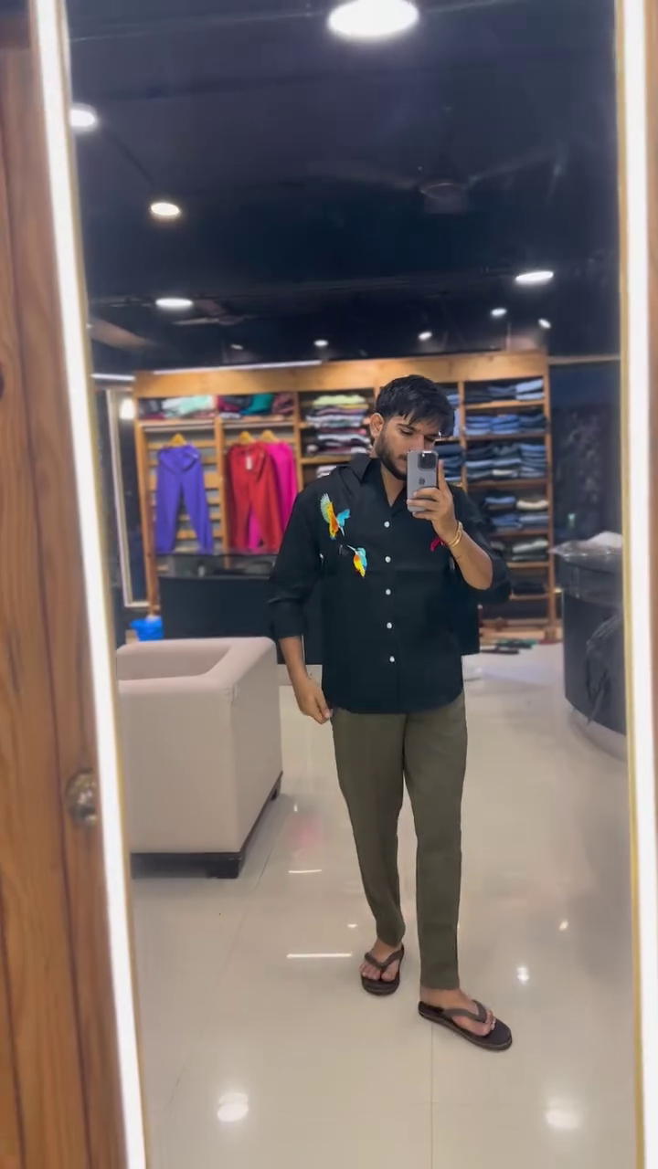 Dove Bird Embroidered Casual Shirt - Image 7
