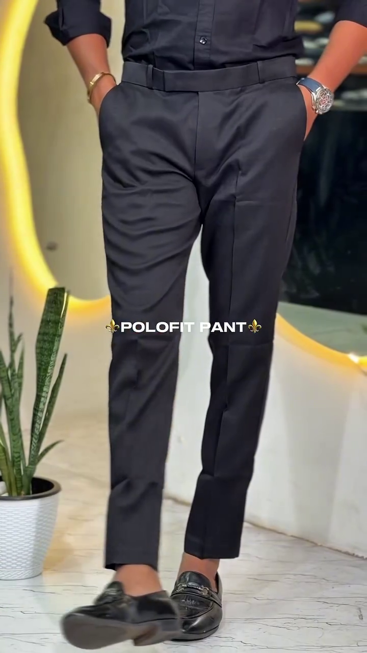 Men Tailored Regular Fit Mid-Rise Formal Trousers - Image 4