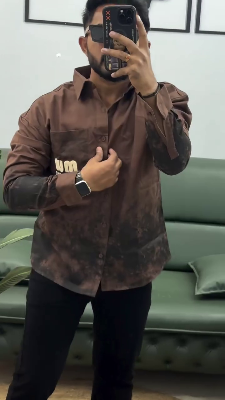 Men Slim Fit Printed Casual Shirt - Image 4