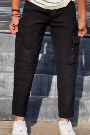 Men Comfort Baggy Fit Mid-Rise Stretchable Jeans