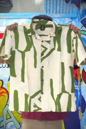 Relaxed Printed Cotton Casual Shirt